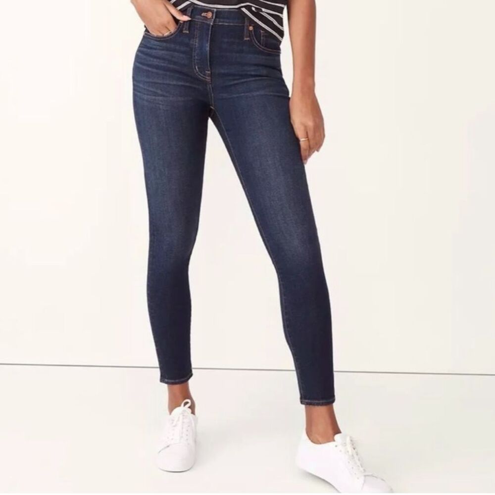 Madewell 9" Mid-Rise Skinny Jeans Blue Dark Wash 28